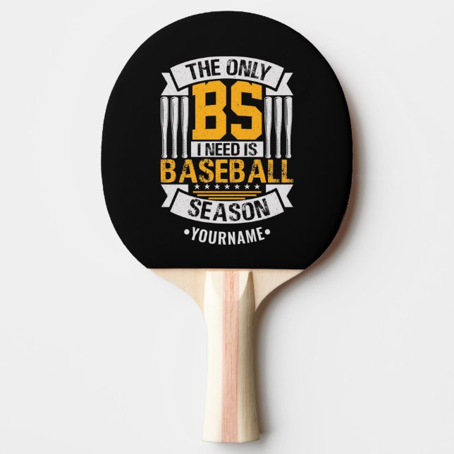 Pala De Ping Pong Gracioso sarcasmo de béisbol (Anverso)