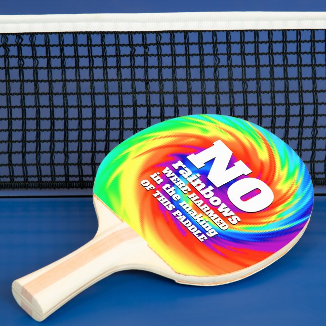 Pala De Ping Pong Gracioso TieDye No Se Herieron Lluvias... (in situ)