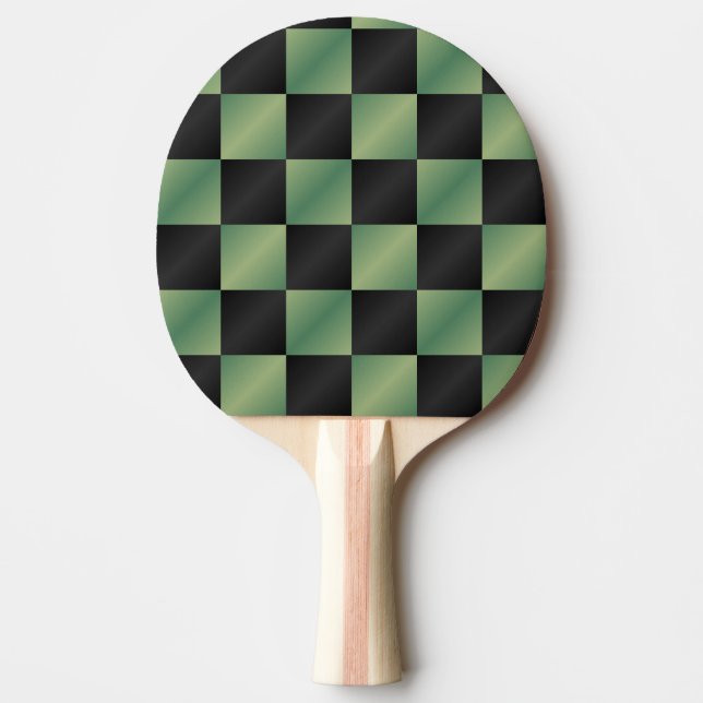 Pala De Ping Pong Gradiente negro verde oliva moderno controlado (Anverso)