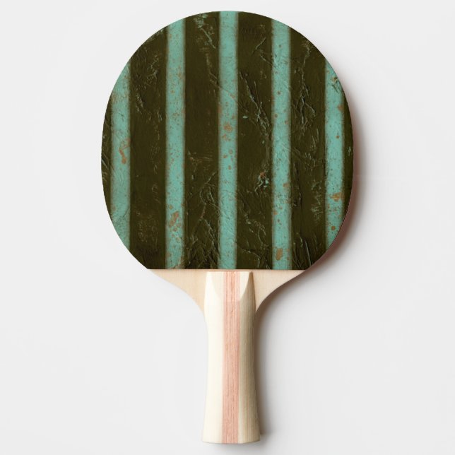 Pala De Ping Pong Grado de aire turquesa contemporáneo (Anverso)