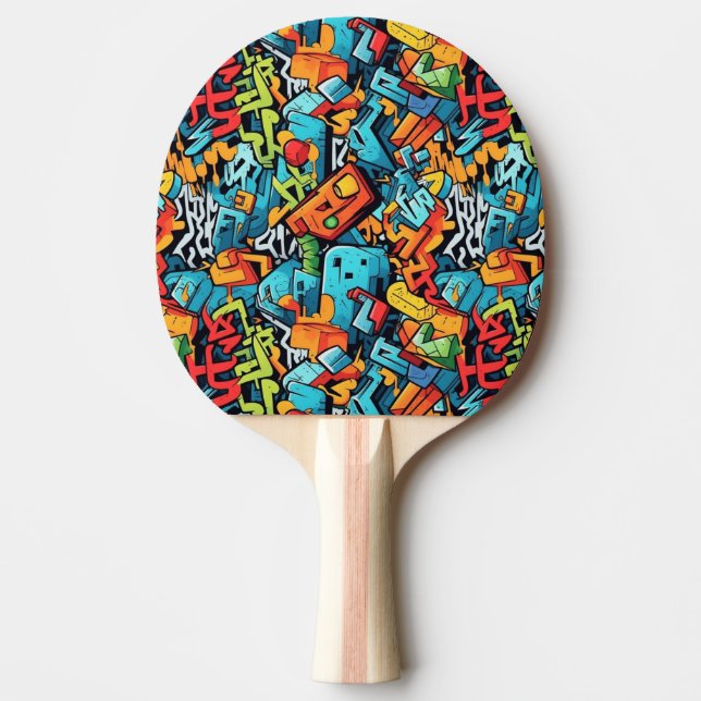 Pala De Ping Pong Graffiti Art Ping Pong Paddle (Anverso)