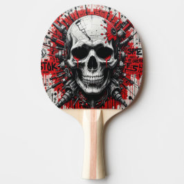 Pala De Ping Pong Graffiti cráneo Ping Pong Paddle