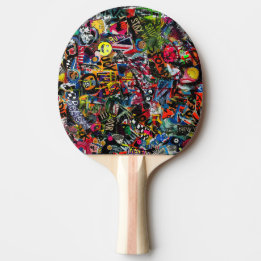 Pala De Ping Pong Graffiti Ping Pong Paddle por Ray Dust