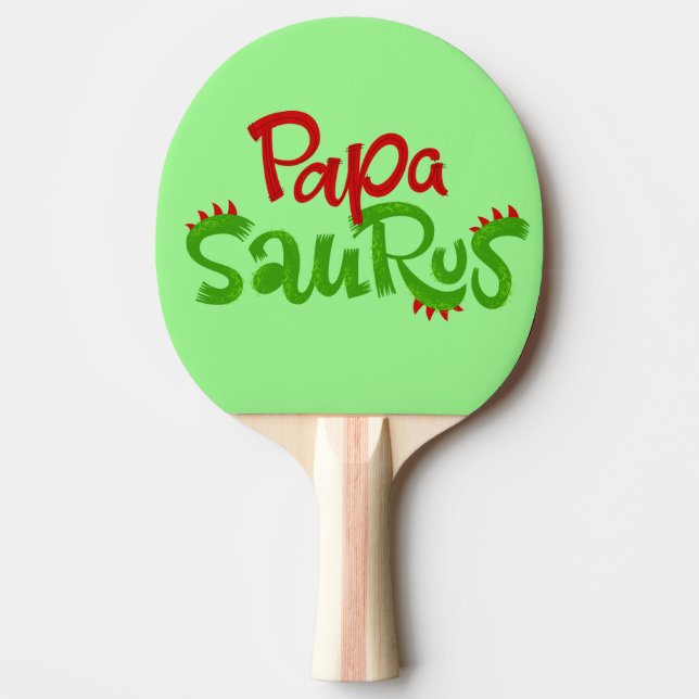 Pala De Ping Pong Gráfico de Papa Saurus (Anverso)