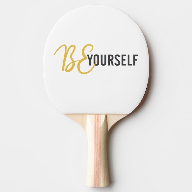 Pala De Ping Pong Gráfico moderno, simple, urbano de Be Yourself (Anverso)