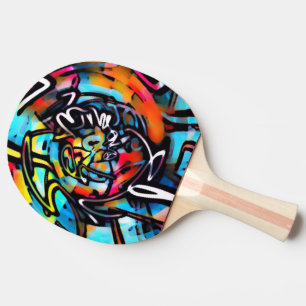 Pala De Ping Pong Grafiti colorido de Streetart Chaos