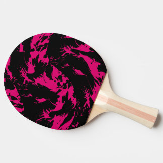 Pala De Ping Pong Grafiti de pintura rosa y negra