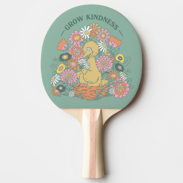 Pala De Ping Pong Gran Bird | Grow Kindness Floral Graphic (Anverso)