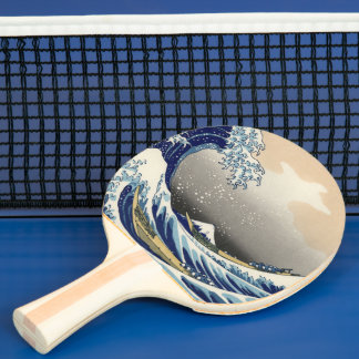 Pala De Ping Pong Gran Ola frente a Kanagawa y Monte Fuji Mar de Jap