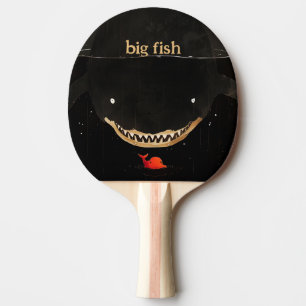 Pala De Ping Pong Gran tiburón oscuro