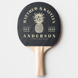 Pala De Ping Pong Granito Oscuro Suave Bodas de Piña Tropical