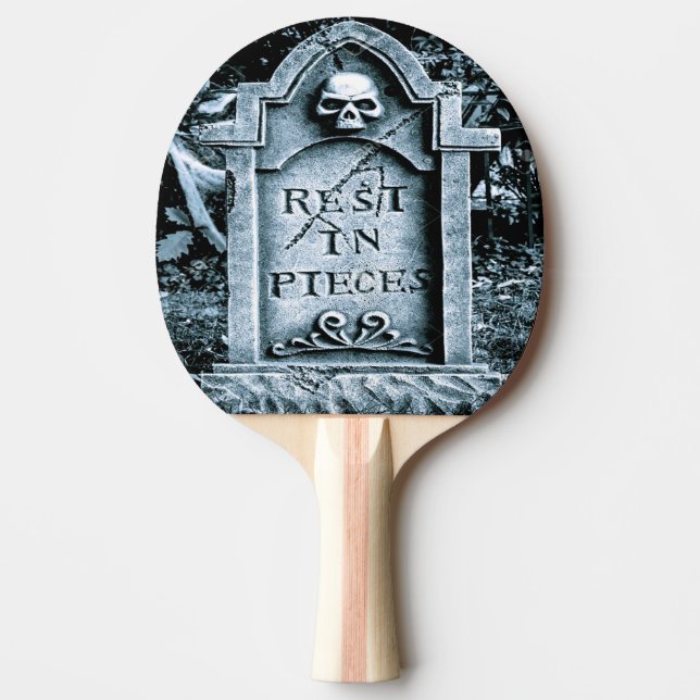 Pala De Ping Pong Gravestona Halloween (Anverso)