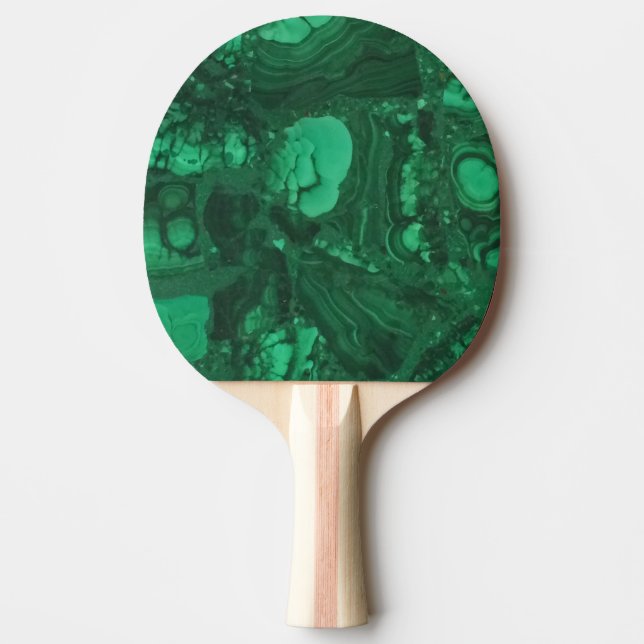 Pala De Ping Pong Green Abstract Vibrant Swirls Gemstone (Anverso)