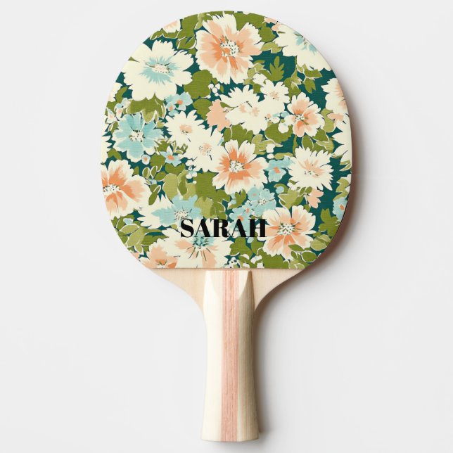 Pala De Ping Pong Green Bloom Ping Pong Paddle (Anverso)