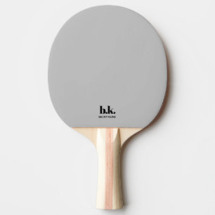 Pala De Ping Pong Gris y Ping Pong Pong Paddle con Iniciales