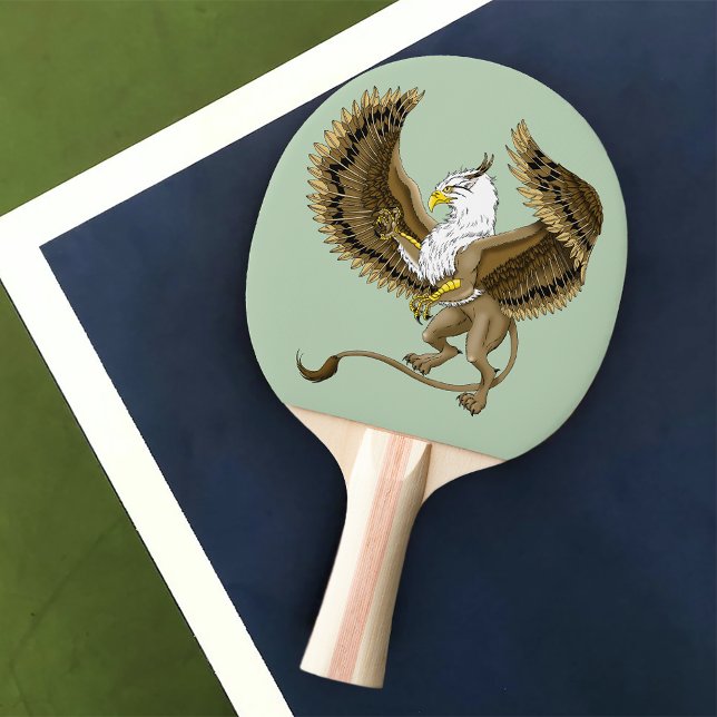Pala De Ping Pong Grisú́n Fantástico Majestuoso Griffin Criatura Mít (Subido por el creador)