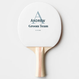 Pala De Ping Pong groomsmen de equipo simple y personalizado en mono
