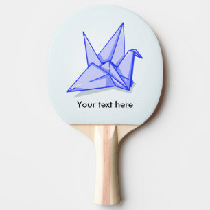 Pala De Ping Pong Grúa de papel azul
