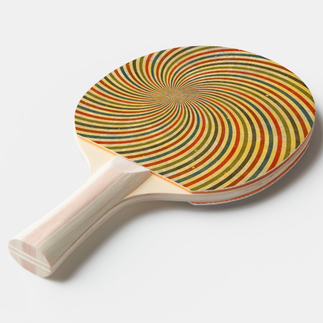 Pala De Ping Pong Grunge Swirl Grunge Funny + tu idea (Ángulo frontal)