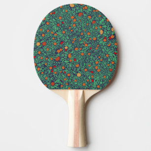 Pala De Ping Pong Guardia Rica: Patrón de árbol vintage.