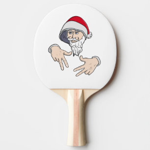 Pala De Ping Pong Guay Gangsta Hip Hop Hand Rap Santa Claus