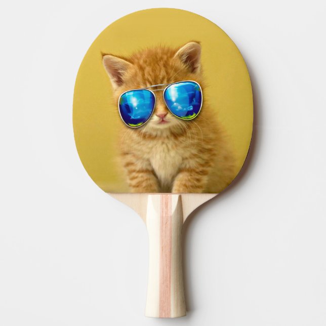 Pala De Ping Pong Guay Kitten en gafas de sol (Anverso)