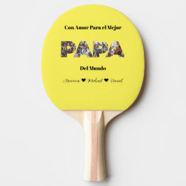 Pala De Ping Pong Guión fotográfico simple mejor papá que nunca espa