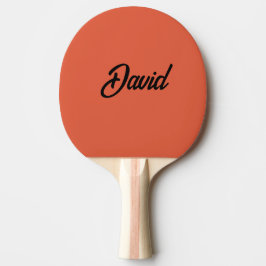 Pala De Ping Pong Guión minimalista de color personalizado Nombre pe