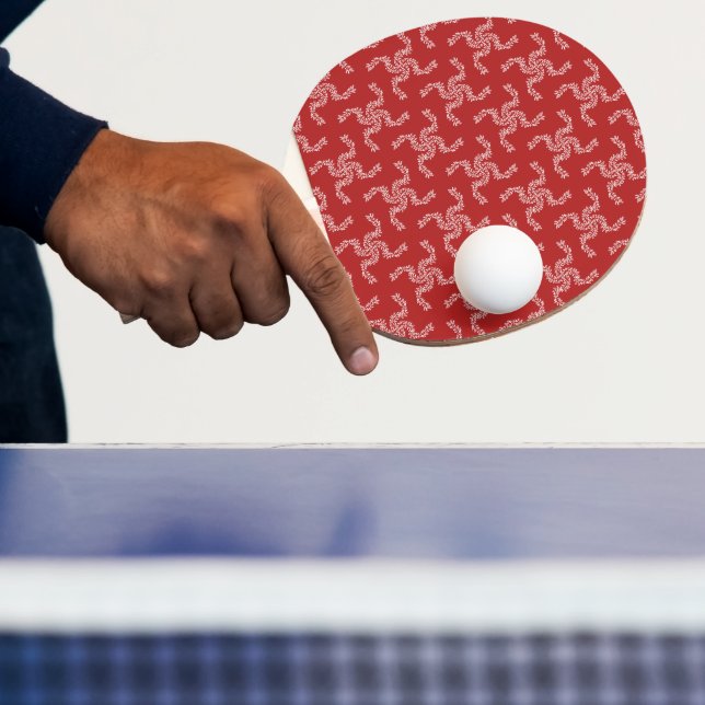 Pala De Ping Pong Guirnalda de Navidad Roja, Decoración de Navidad,  (in situ)