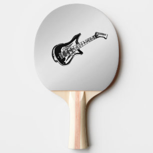Pala De Ping Pong Guitarra eléctrica en plata