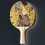 Pala De Ping Pong Gustav Klimt Lady Con Ventilador<br><div class="desc">Gustav Klimt Lady Con Ventilador</div>