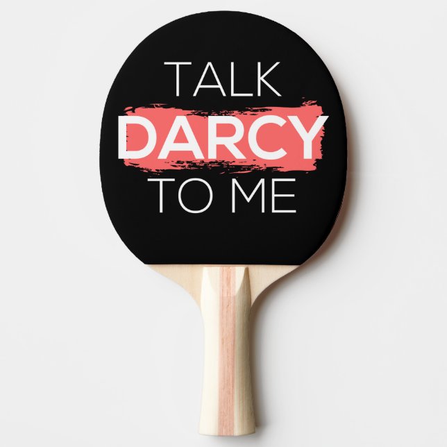 Pala De Ping Pong Hable Darcy Conmigo (Anverso)