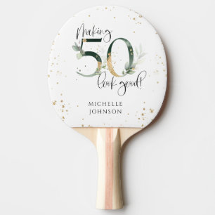Pala De Ping Pong Hacer que 50 parezca un buen cumpleaños botánico d