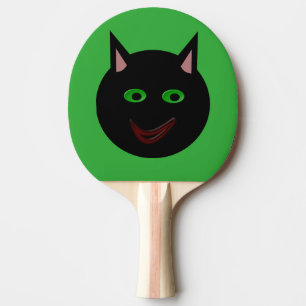 Pala De Ping Pong Halloween Black Cat Ping Pong Paddle
