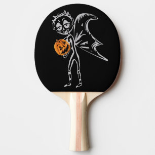 Pala De Ping Pong Halloween Calabaza