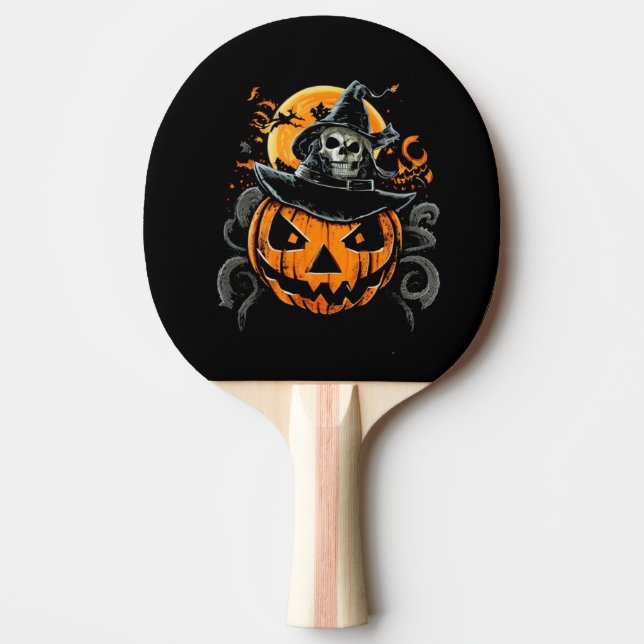 Pala De Ping Pong Halloween/calabaza/otoño/otoño (Anverso)