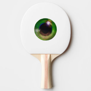 Pala De Ping Pong Halloween de béisbol de ojos verdes realistas y ra