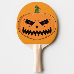 Pala De Ping Pong Halloween de Menacing Jack O'Lantern