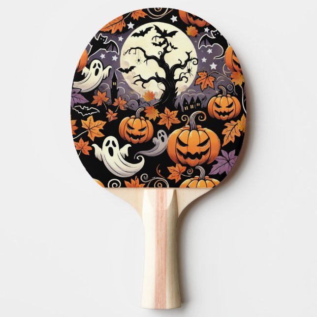 Pala De Ping Pong Halloween/otoño/otoño (Anverso)