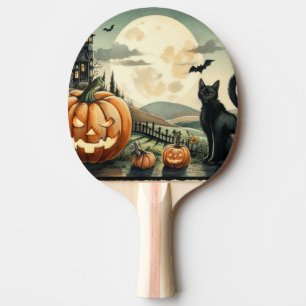 Pala De Ping Pong Halloween/otoño/otoño/otoño/calabaza/gato