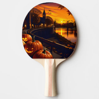 Pala De Ping Pong Halloween Paisaje Dos