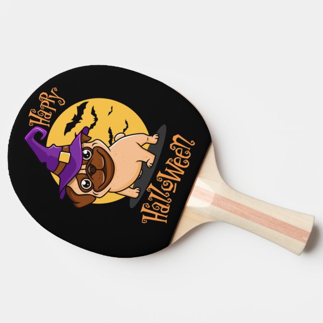 Pala De Ping Pong Halloween Puggy Ping Pong Paddle (Lateral)
