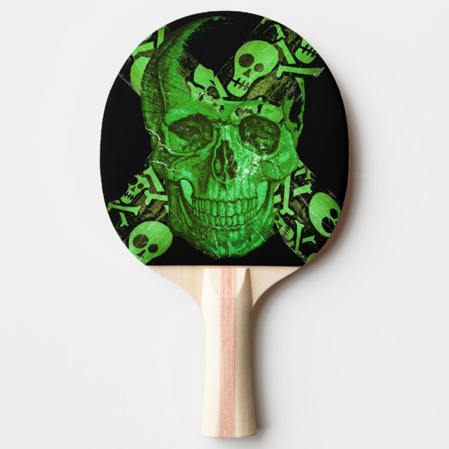 Pala De Ping Pong Halloween Skull (Anverso)