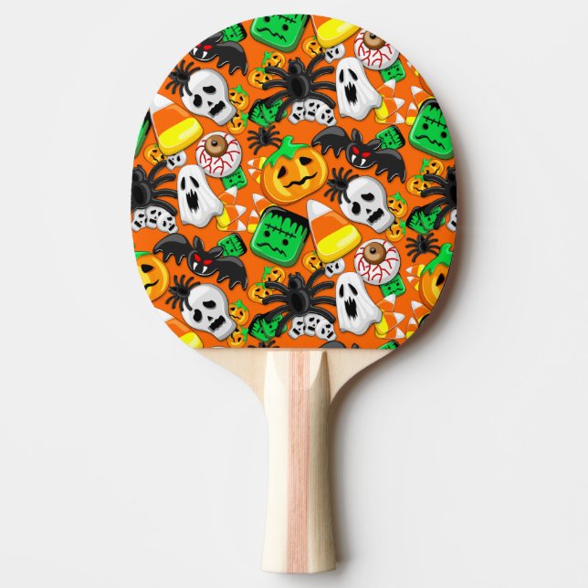 Pala De Ping Pong Halloween Spooky Candies Fiesta (Anverso)