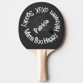Pala De Ping Pong Halloween Spooky Mama Trendy Sasuy Black White