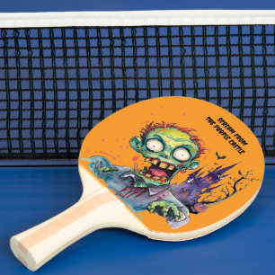 Pala De Ping Pong Halloween, Zombie,Grito Del Castillo Púrpura ,
