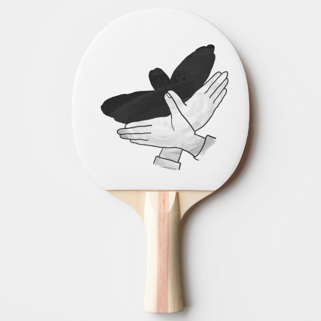 Pala De Ping Pong Hand Silhouette Eagle (Anverso)