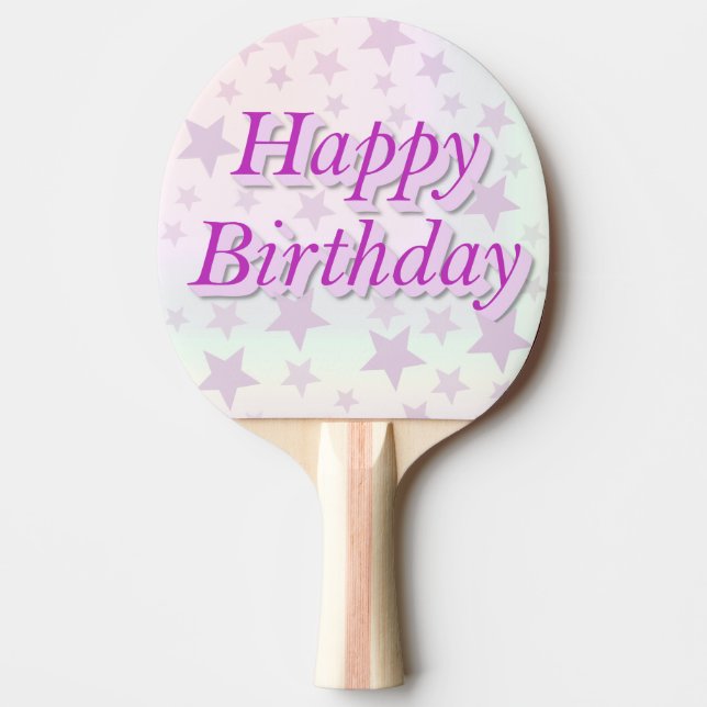 Pala De Ping Pong Happy Birthday!! (Anverso)