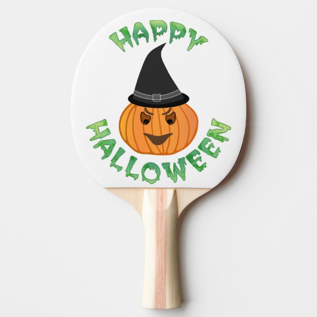 PALA DE PING PONG "HAPPY HALLOWEEN" PUMPKIN (Anverso)