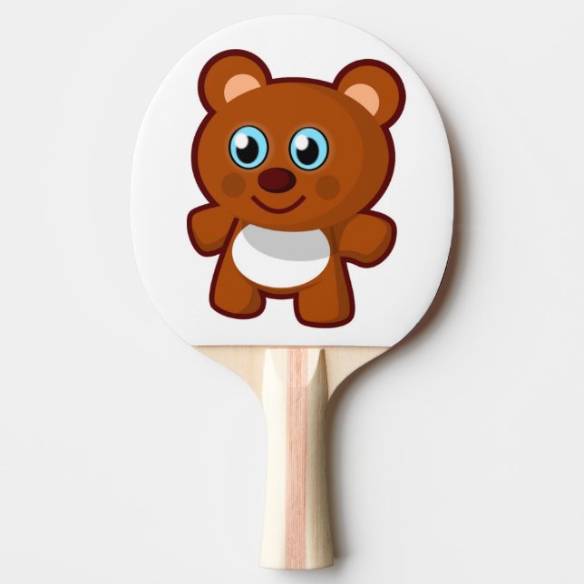 PALA DE PING PONG HAPPY TEDDY BEAR (Anverso)